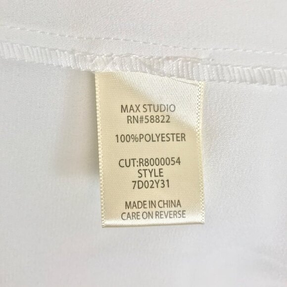 Max Studio Green Floral Balloon Sleeve Top Size X-Small - Picture 7 of 8